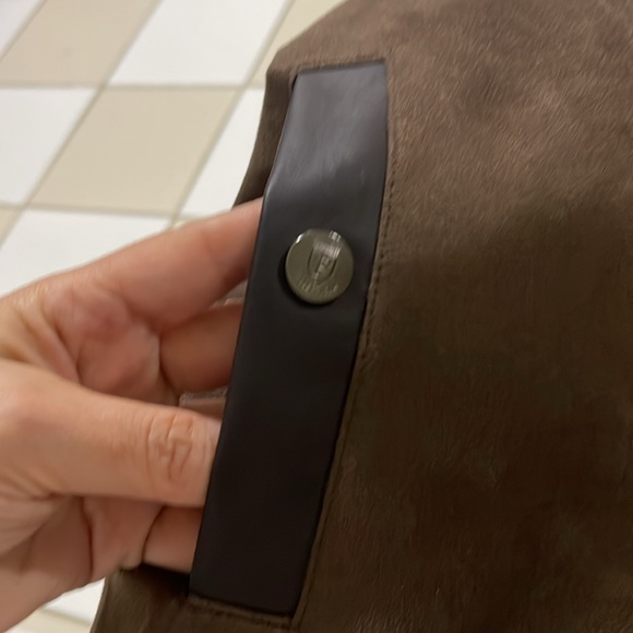 NWOT F COLLECTIONS Men’s Faux Suede Leather Bomber Jacket SZ XXL Made In Italy - Picture 10 of 15